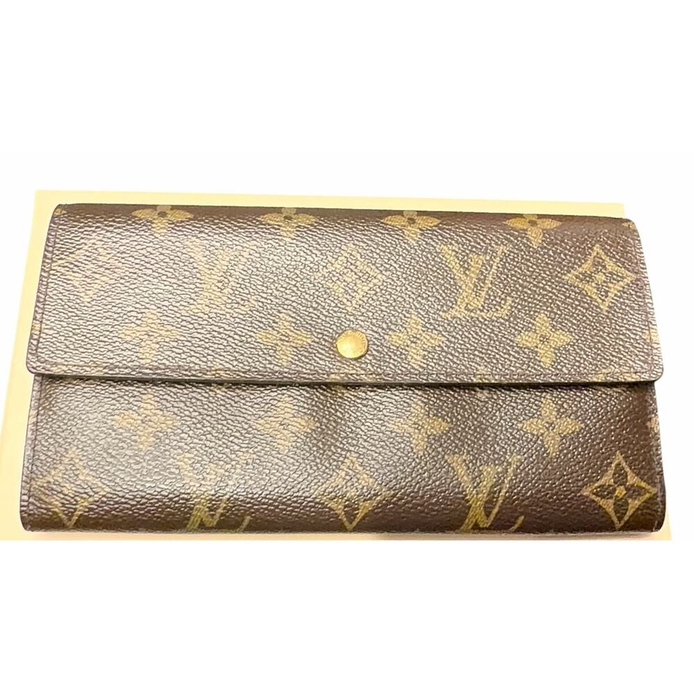Authentic Louis Vuitton Monogram Sarah long Wallet + LV dust bag + box + COA - Picture 3 of 10